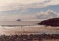 Beach at St. Finans Bay with Skellig Islands