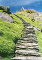Steps leading to the monastic settlement