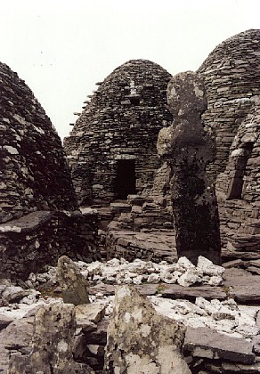 Beehive huts on Skellig Rock