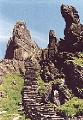 Steps leading to the monastic settlement