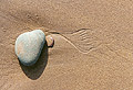 Stone on beach